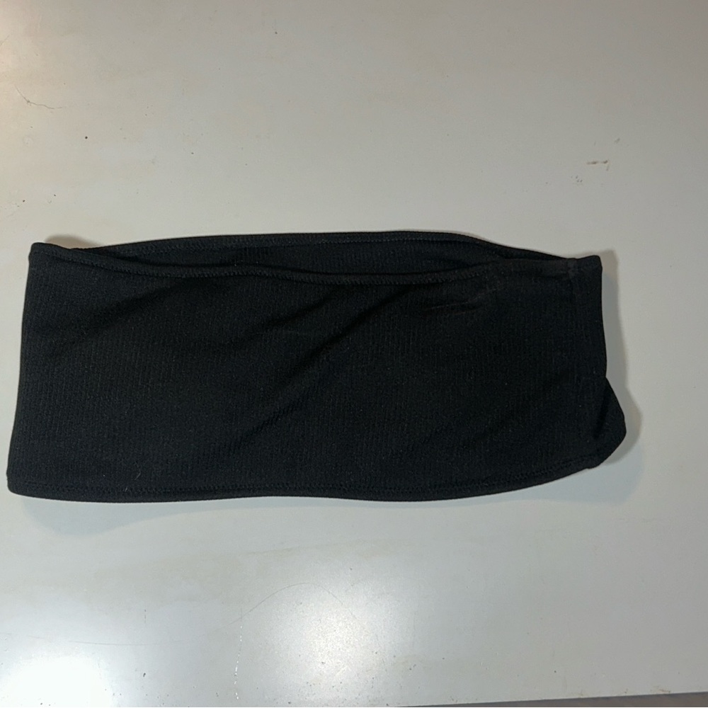 SHEIN SMALL Black Bandeau Swim top